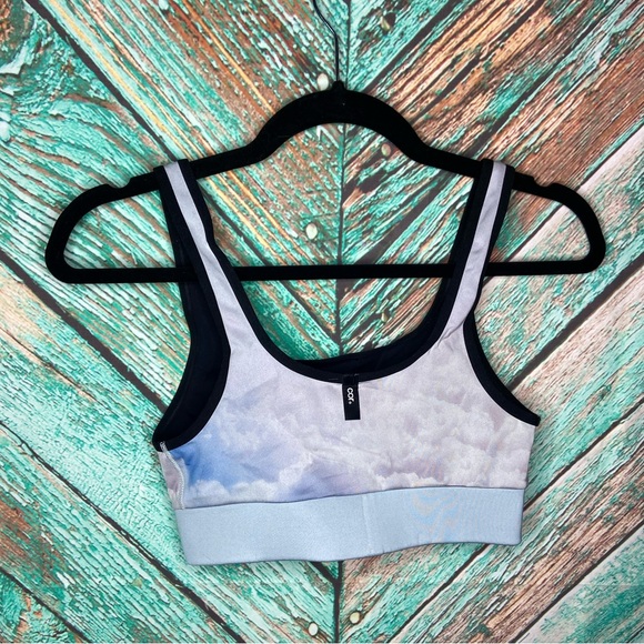 COR Intimates Ultracor Twilight Blue Clouds Scoop Neck Blue Sports Bra NWT - Picture 5 of 8